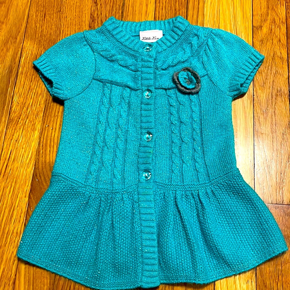 Little Lass girls sparkle sweater 4T